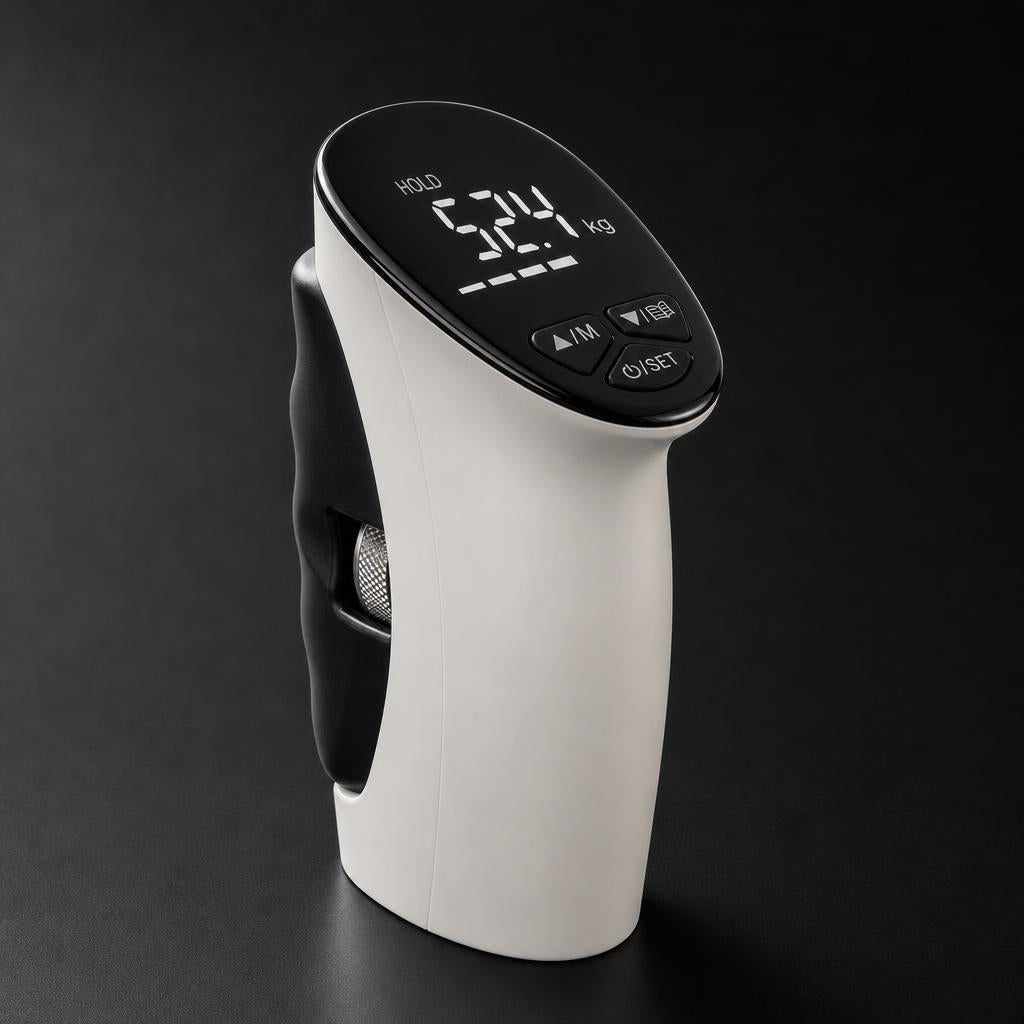 VOKRA Digital Grip Strength Tester – 198 lb Hand Dynamometer with LED Display